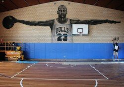 Mr. G Huge Michael Jordan Mural